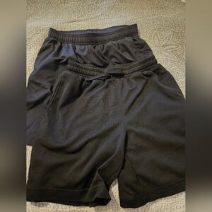 Boys Black Athletic Shorts
